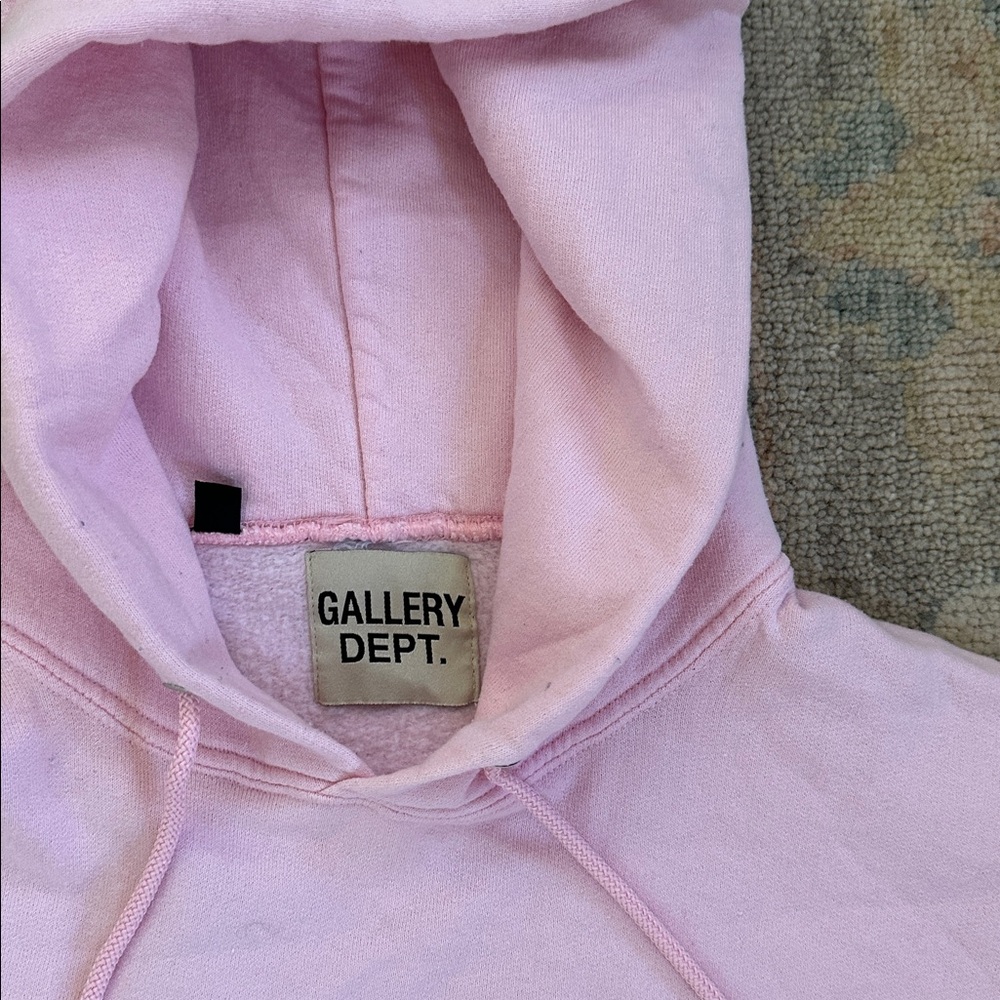 Gallery Dep. Virgil Abloh & Cha Cha Matcha Pink Hoodie. Size M - Picture 6 of 8